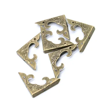 

30Pcs 30mm x 30mm Book Scrapbooking Albums Corner Bracket Antique Decorative Protectors Crafts For Furniture Hardware