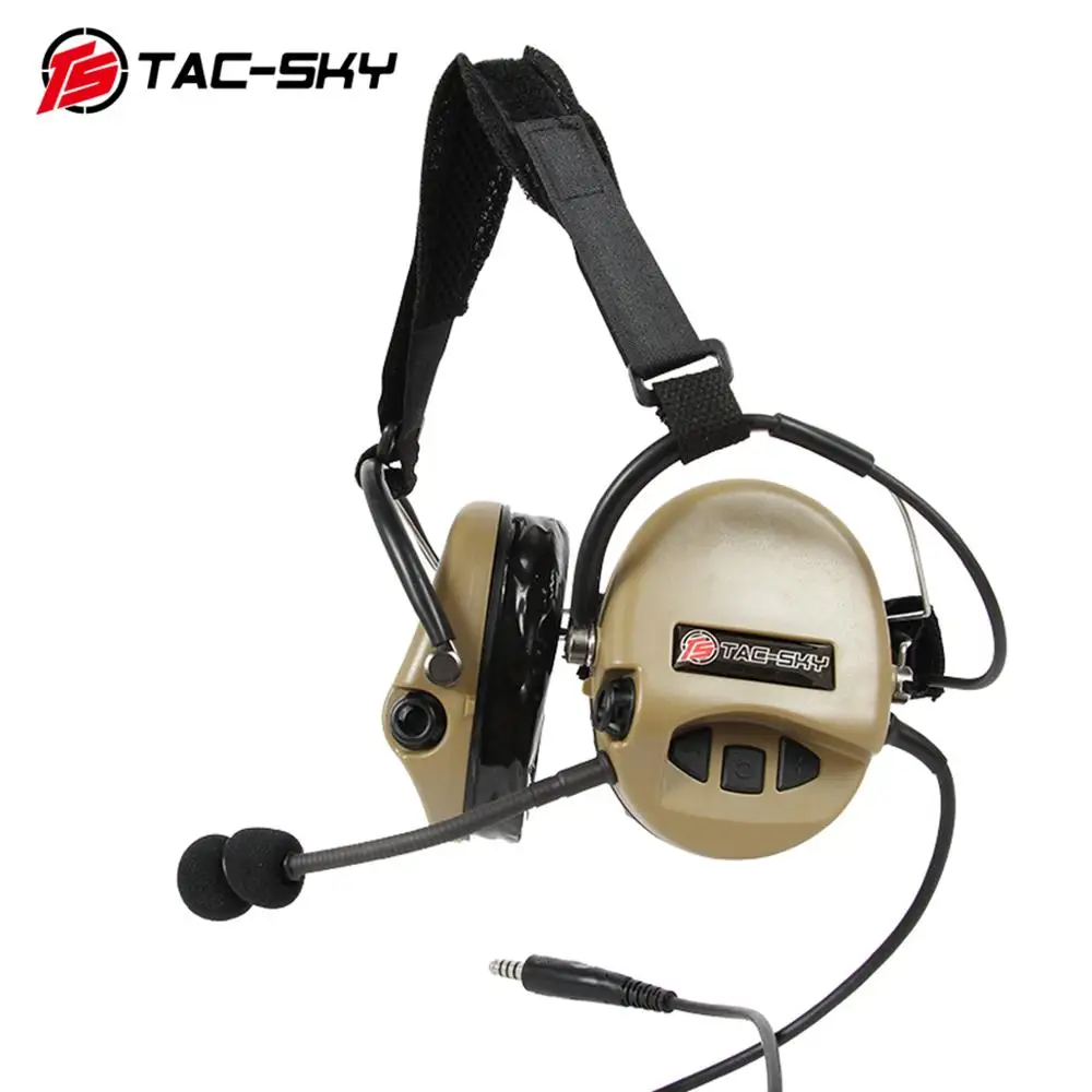 TAC-SKY TCI LIBERATOR II Softair Headphones SORDIN Silicone Earmuffs Noise Reduction Pickup Tactical Military Headphones DE