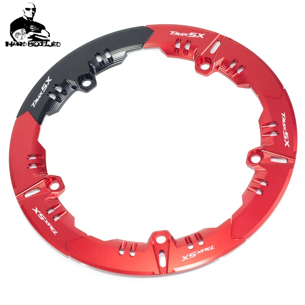 Tmax SX Hot Sale For Yamaha Scooter T-MAX 530 tmax530 SX 2017 2018 Aluminum Transmission Belt Pulley Cover 5 Colors Available (4)_Jc