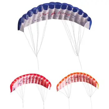 

Outdoor Fun Dual Line Stunt Parafoil Parachute Rainbow Sports Beach Kite
