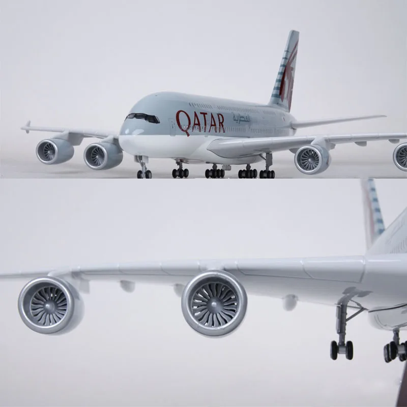 Полимерная модель Airbus 50 5 см 1:160 самолета A380 светильник коллекционный