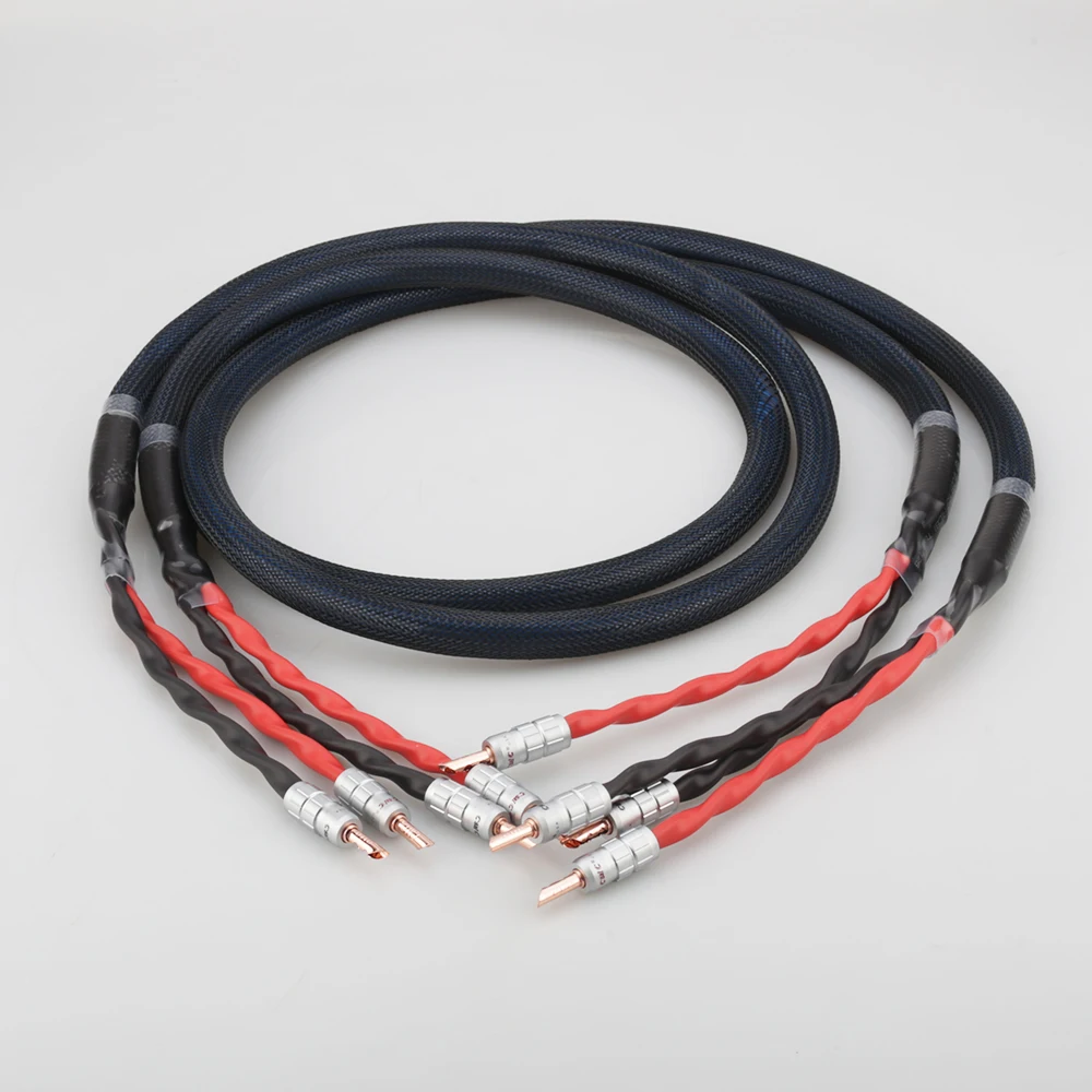 Hiend Copper Silver Plated Speaker Cable With Cmc Gold Plated Banana