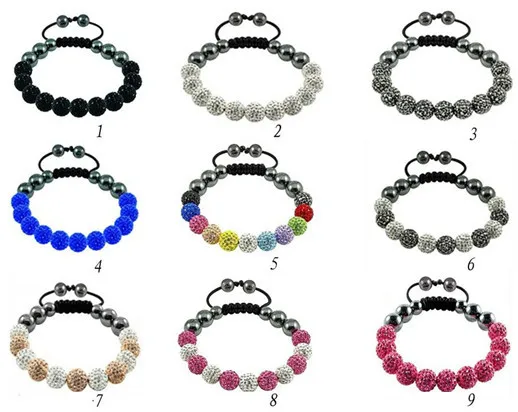 

dgte5 Best micro pave CZ Disco Ball Beads Bracelet fasion Gift jewelry Discount crystal