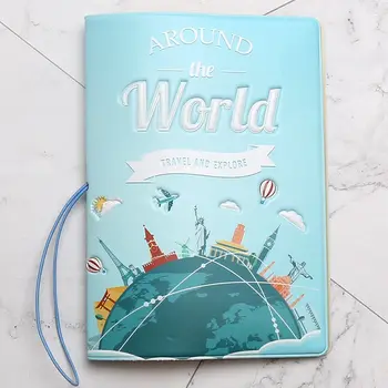 

New boys like cool cartoon passport holders men travel passport cover pvc leather 3D Design 11 different styles to choose