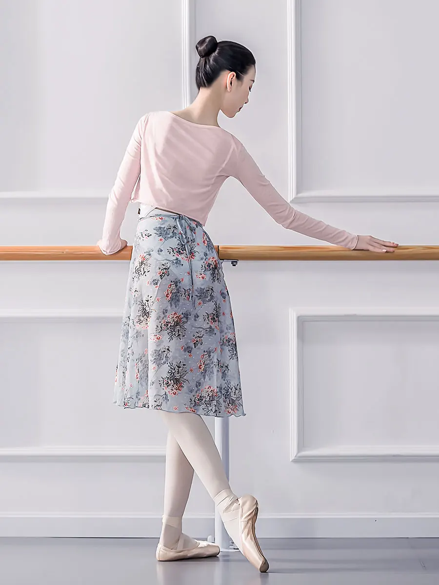 ModLatBal Girls Ballet Dance Chiffon Wrap Skirt 