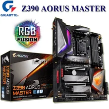 Carte mère amd Z390 AORUS MASTER, LGA 1151, 64 go, Intel Core i9/i7/i5/i3, PCI-E 3.0, pour jeu RGB, Compatible avec HDMI, M.2