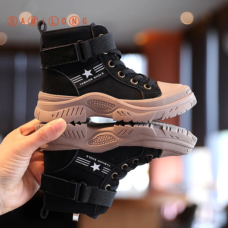 For Sale Fashion Boots Casual-Shoes Girls Autumn Boys Kids Children BAMILONG British Retro Y265 9gL9wBwgd