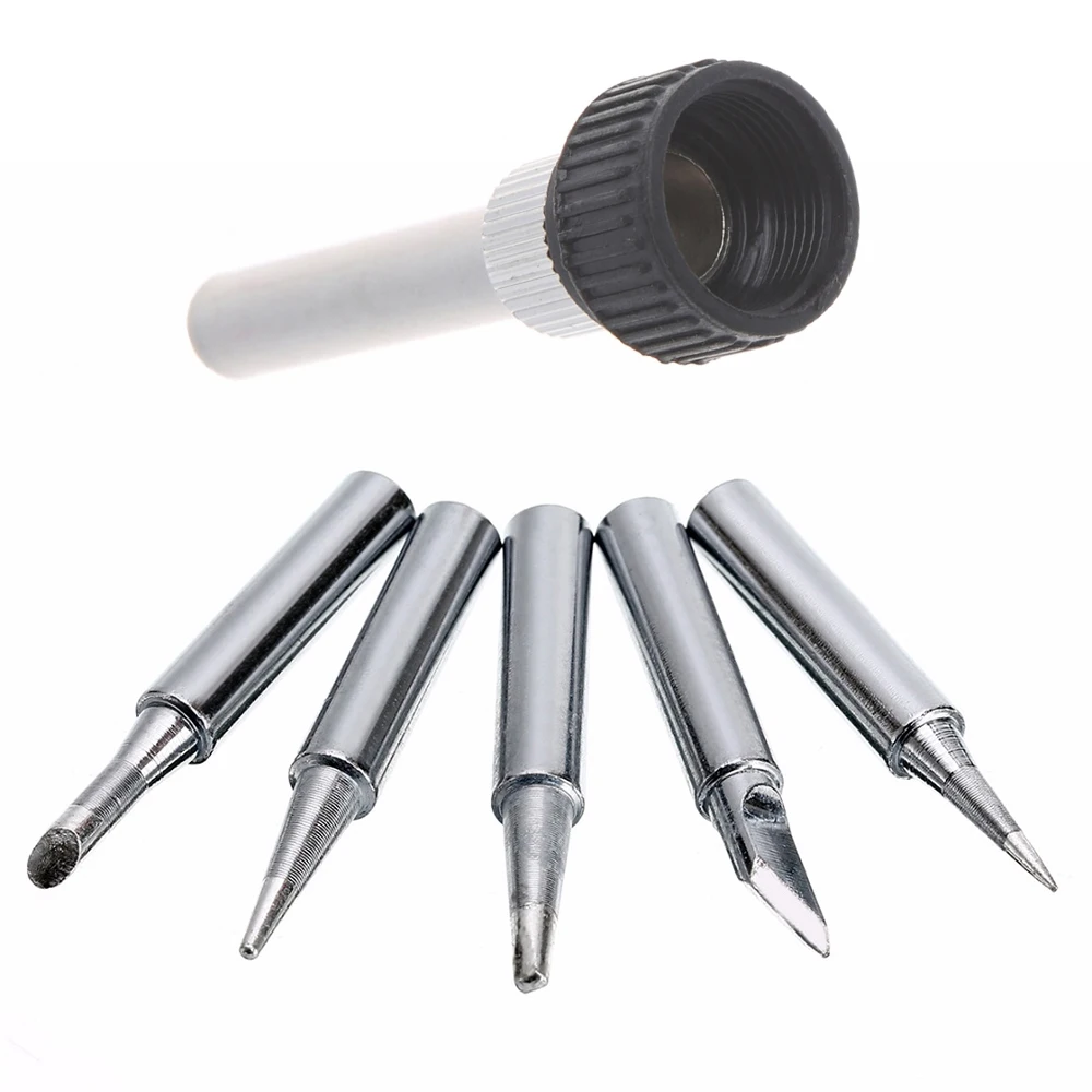 aluminium filler rod 6Pcs I/B/K/3C/2.4D Soldering Iron Tip Lead-free 900M 933 Pure Copper Soldering Iron Head For Hakko Atten Fast Soldering Station welding helmet with respirator