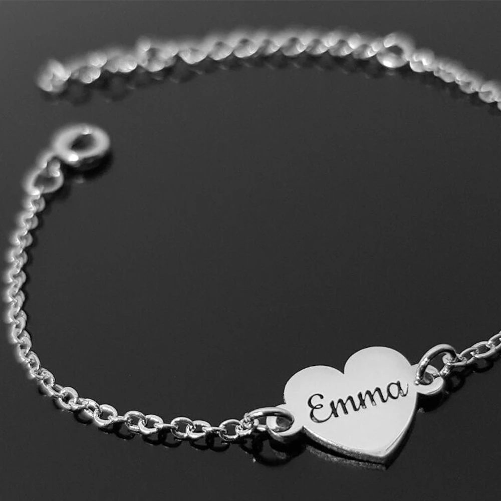 Heart Tag Jewelry Child's Bracelet Gift 