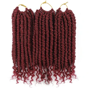 

Kinky Twist Curly Senegalese Braids Crochet Hair Braid 14inch 12 roots/pack 55g Ombre Synthetic Braiding Hair Extensions