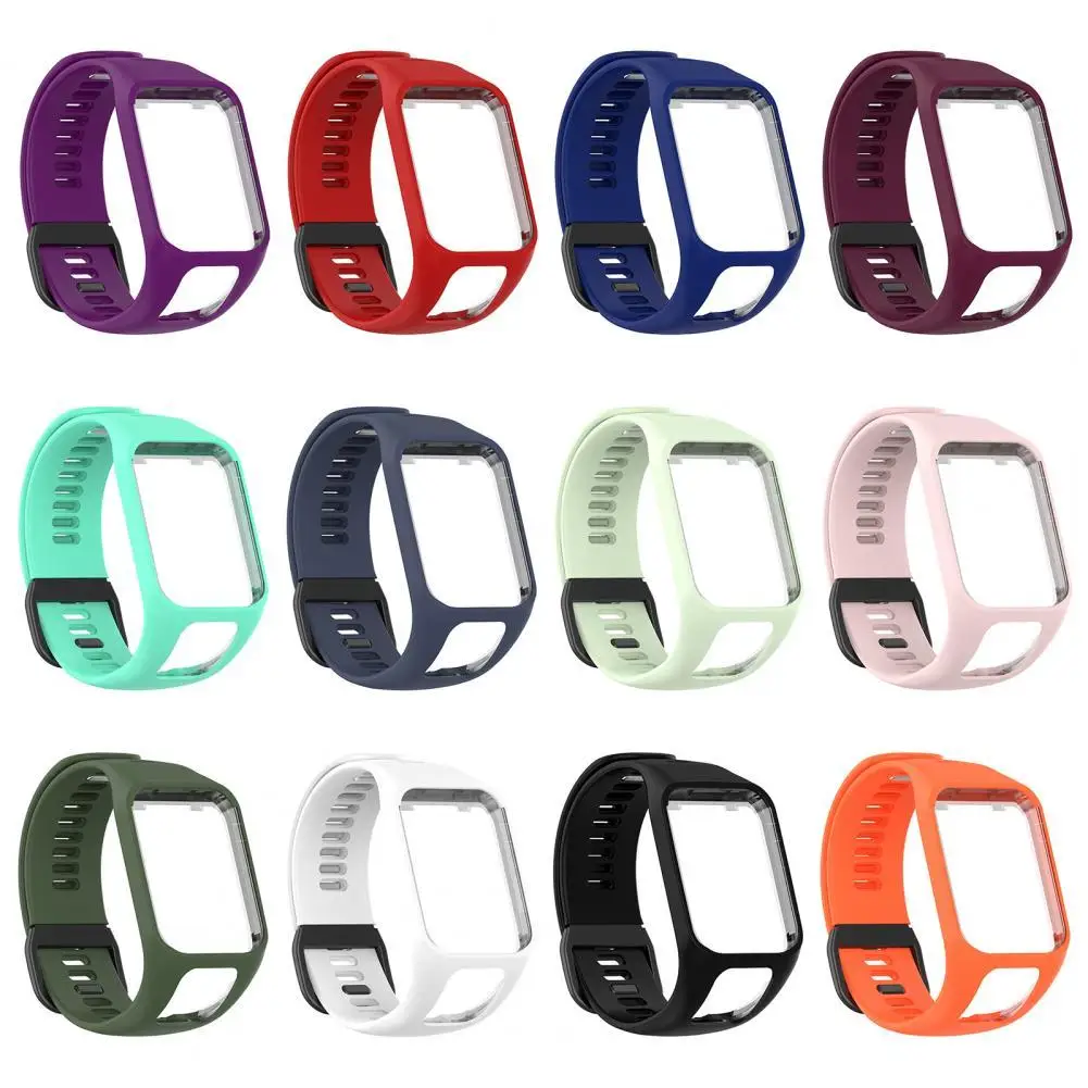 Replacement Watch Strap For Tomtom Watch Silicone Band For Runner  3/Adventurer/Golfer 2/Runner 2 Cardio/Spark 3 Music Bracelet - AliExpress
