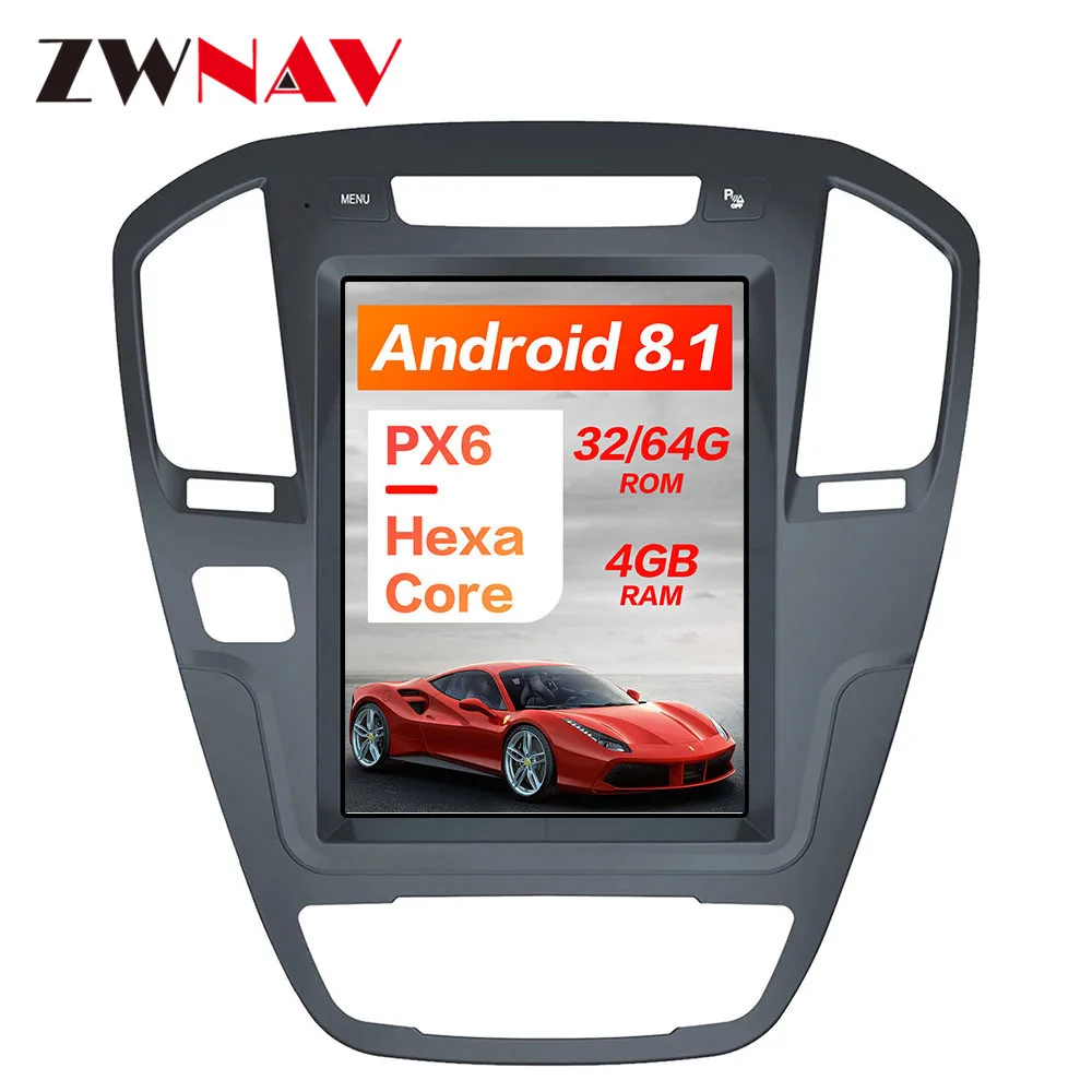 Android 8,1 Tesla style 4 Гб ram Автомобильный gps навигация для Buick Regal 2008-2013 радио магнитофон головное устройство мультимедийный плеер