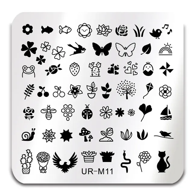 Ur Sugar 8 мл Гель-лак для ногтей Дизайн ногтей штамповка гель-Принт для маникюра цвета для ногтей УФ-декоративная штамповка гель-пластина лак - Цвет: UR-M11