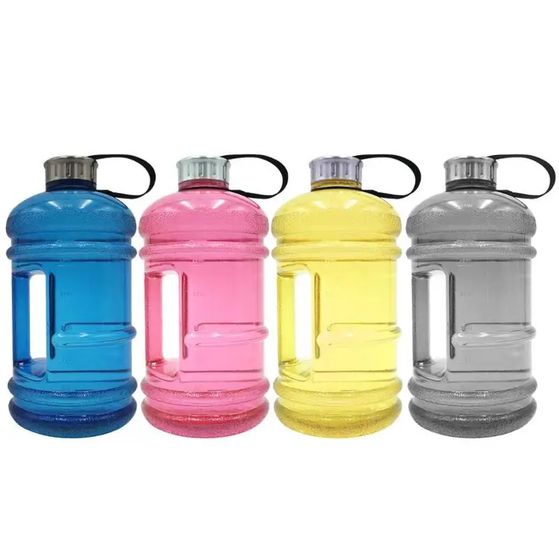 2.2L большая емкость бутылка для воды бесплатная рукоятка чайник питьевая бутылка для спортзала Фитнес Спорт на открытом воздухе Туризм