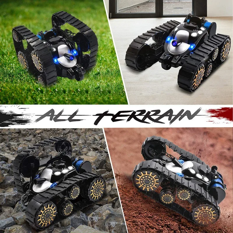 Children's Electric Remote Control Toy Car 360-Degree Flip Stunt Toy Car Tracked Off-Road All-Terrain Toy Tank Children's Electric Remote Control Toy Car 360-Degree Flip Stunt Toy Car Tracked Off-Road All-Terrain Toy Tank