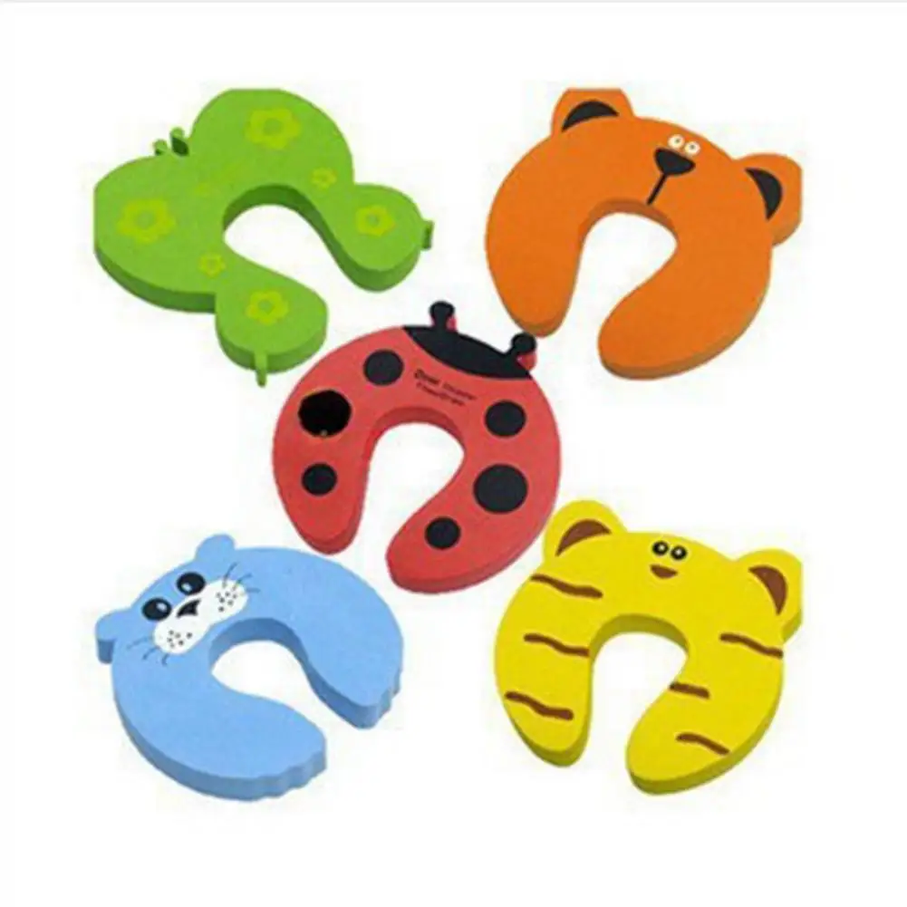 

Random Color EVA Foam Baby Anti-grip Door Card Cute Animal Print Convenient Household Anti-pinch Hands Door Stopper Safe Item