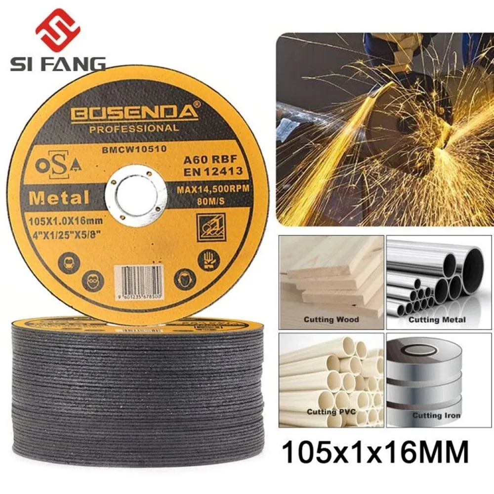 10 Pieces 4" 105 X 16mm Cutter Abrasive Disc Cutting Discs Resin