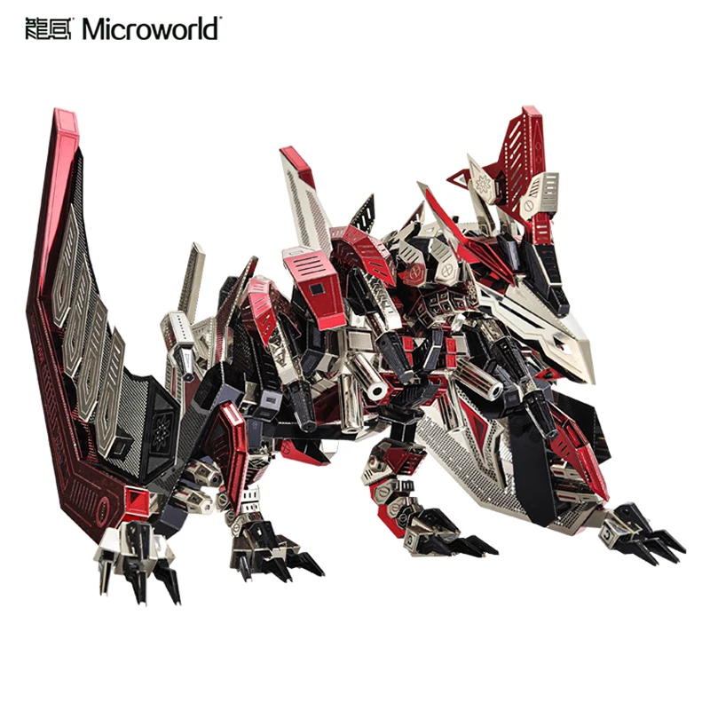 Microworld 3D металлическая головоломка динозавр Птерозавр модель наборы сделай сам