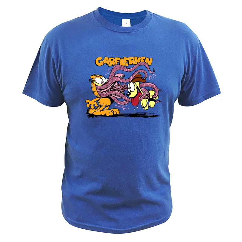 Flerken T Shirt Cat Dog Comic Movie Captain Shirts Casual Funny Parody EU Size 100% Cotton Top Tees |