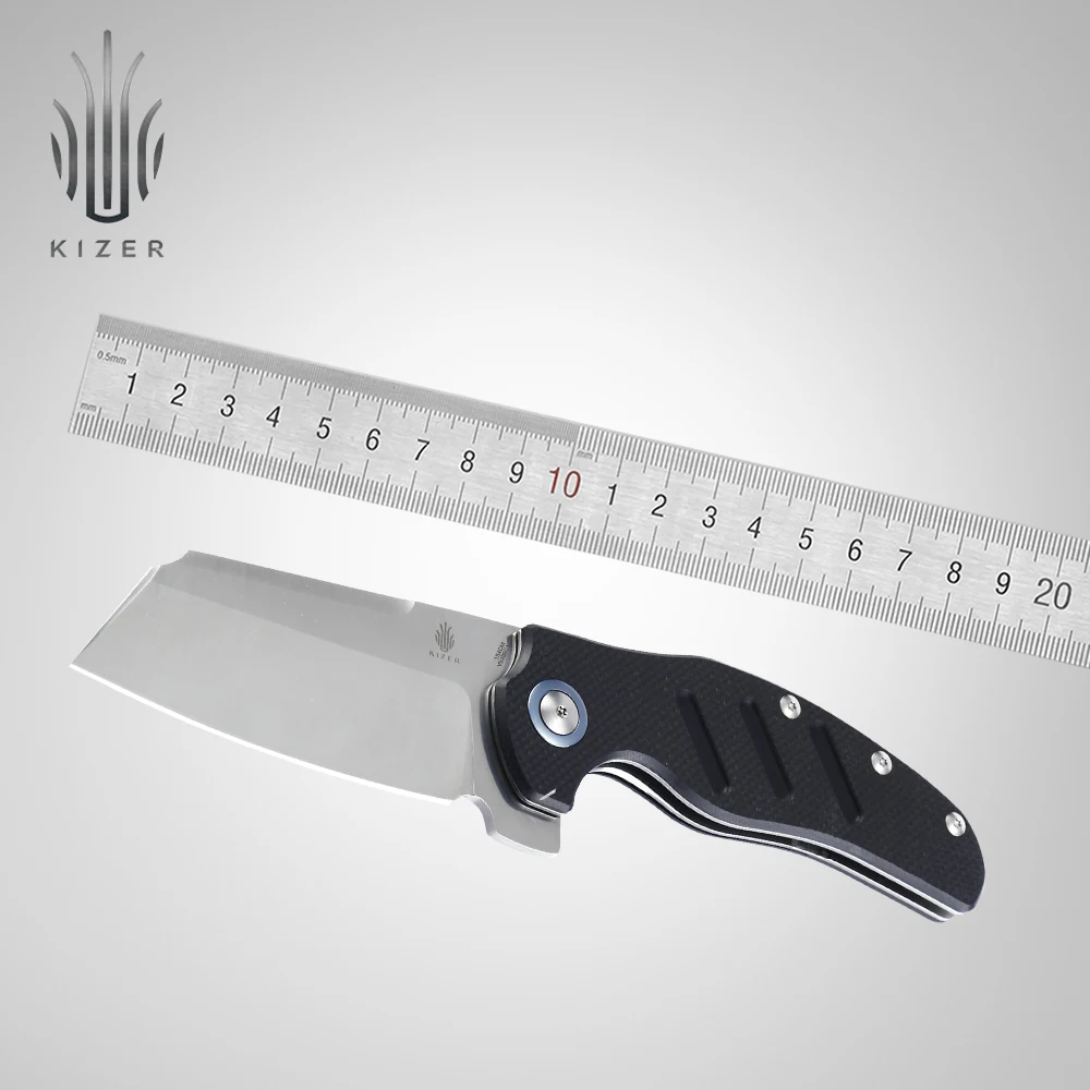 Карманный нож Kizer V5488 C01C XL большой складной Кливер из овечьей шкуры используется