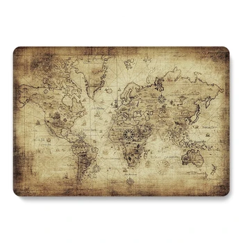 

Laptop Case for Macbook Pro 13 inch Matte Clear Map Hard Cover for Macbook Pro 13 Case Marble A1708 A1502 A1278 A2159 Touch Bar