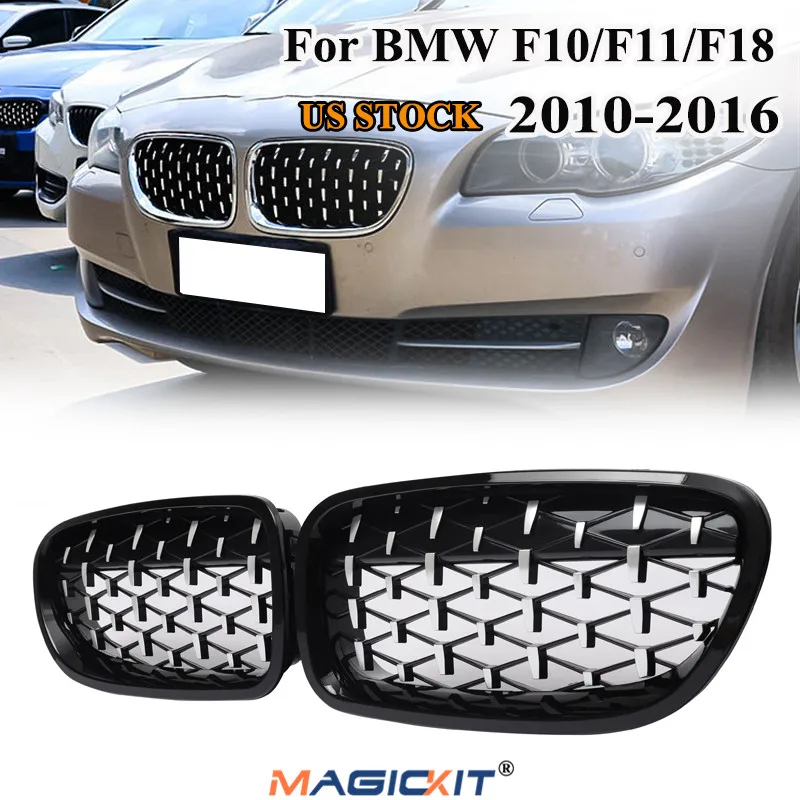 MagicKit 1 пара Передняя Спортивная решетка для почек BMW 5 серии F10 F18 F11 M5 2010 2016