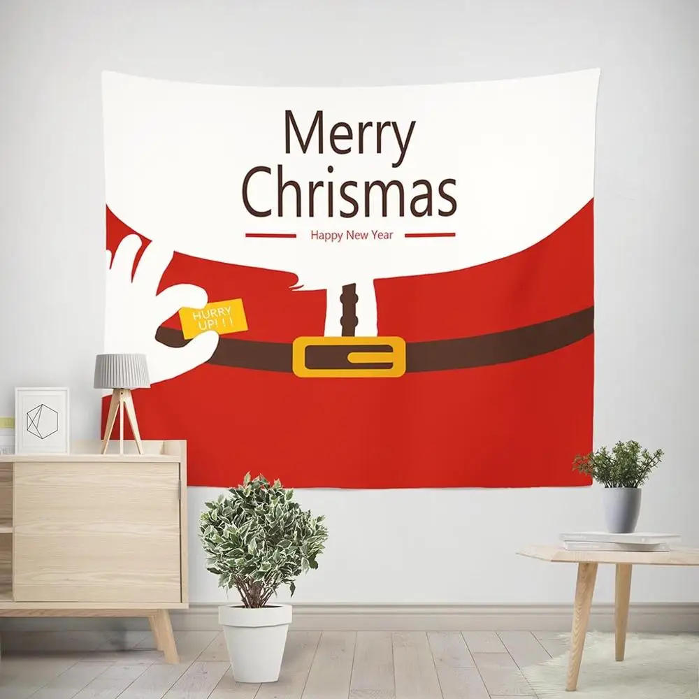 

Merry Christmas Beach Cover Up Print Tunic Tapestry Tablecloth Home Decor 150X100cm