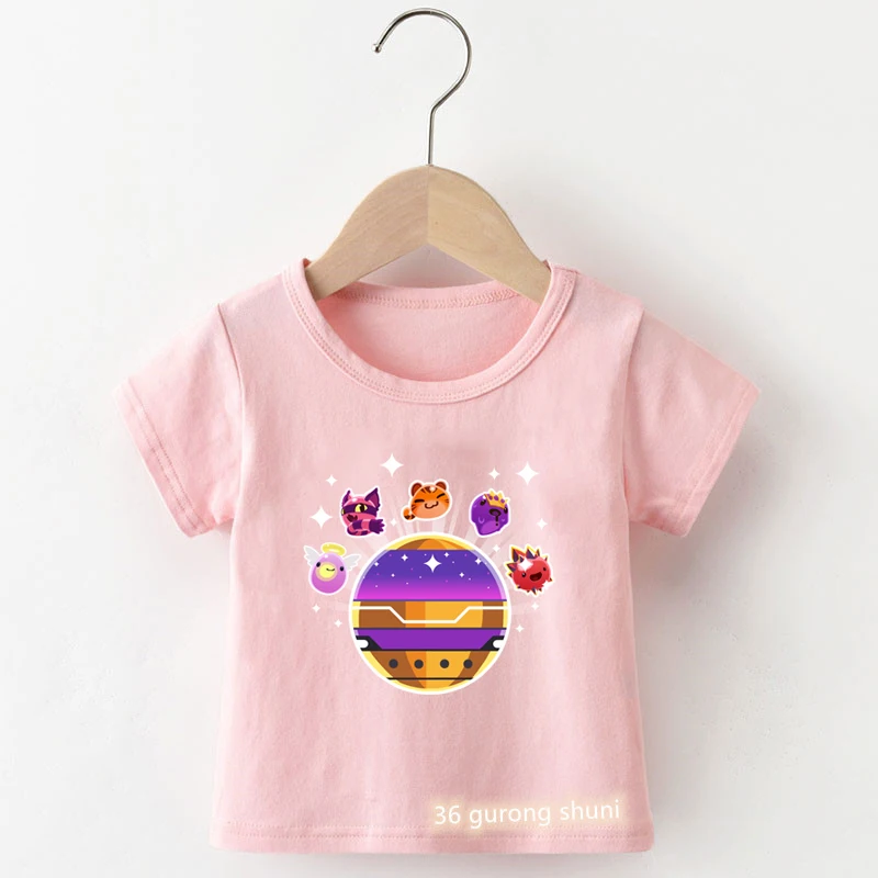 children's t shirt sizes by age	 Kawaii Girls T-Shirt Cute Slime Rancher Cartoon Print Tshirt Fashion Harajuku Kids Tshirt Cute Girls Short Sleeve Tops Wholesale tank top girl cute	