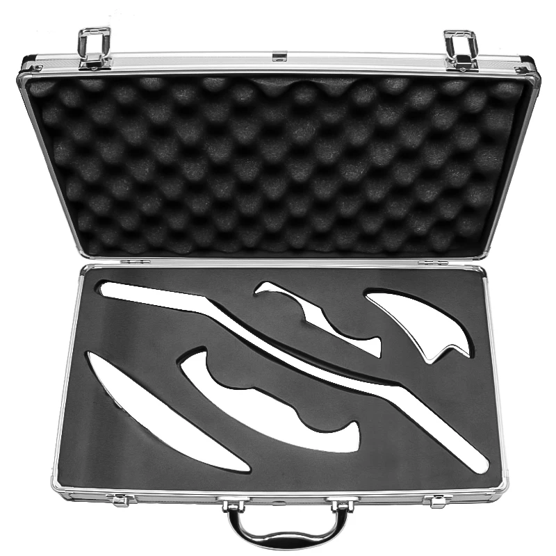 

5Pcs Medical Stainless Steel Gua Sha Scraper Physical Therapy Fascia Knife Myofascial Release IASTM Tools Physiotherapy Knife