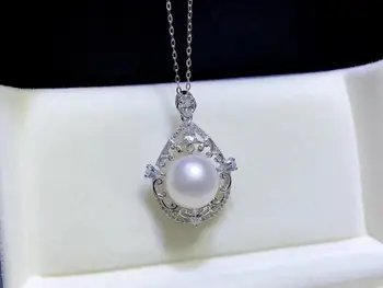 

NEW ARRIVAL 925 Sterling Silver Pendant Setting Mounting Findings for Oyster Akoya Edison Pearls Corals Jade Stones Beads