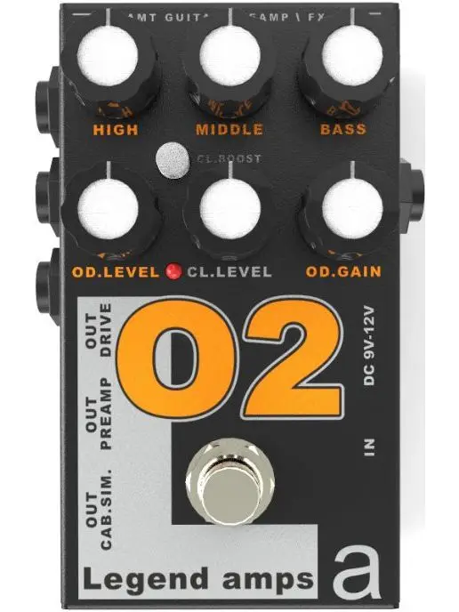 O-2 Legend Amps 2 Двухканальный гитарный предусилитель О2(Orange DC30), AMT Electronics