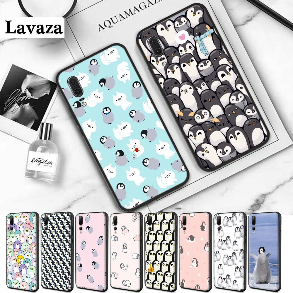 Силиконовый чехол с милым пингвином 21Q для Huawei P8 P9 P10 P20 P30 Lite P40 Pro Max P Smart Z Plus |