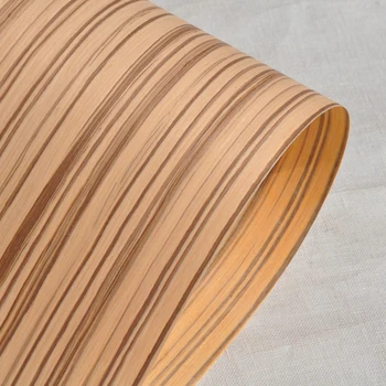 

New Design Zebraho Engineered Wood Veneers Size 250x58 cm Bicycle Notebook Cup Glasses Laser Cutting Architectural Design