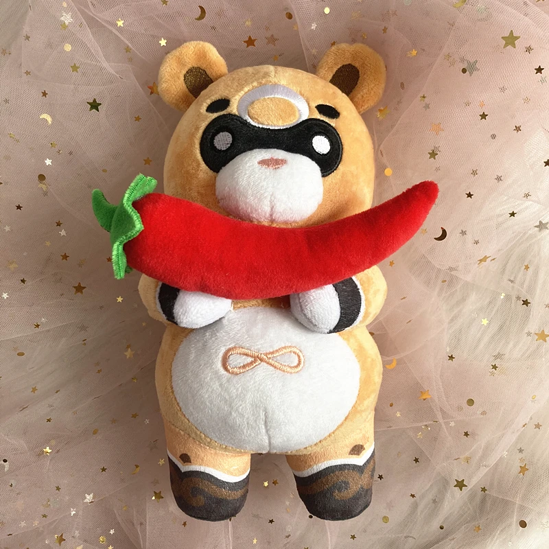 Anime Genshin Impact Xiangling Guoba Gouba Plush Doll 22CM Kawaii Cartoon Cosplay Accessories Toys, plush toy,plush doll