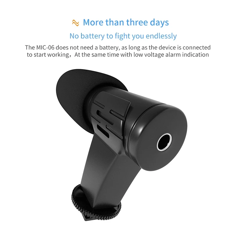 FELYBY MIC-06 Профессиональный DSLR конденсаторный интервью с микрофоном видео Запись микрофон записывающая видеокамера для производства фильмов микрофон