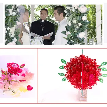 

3D Greeting Cards Wedding Invitations for Mother Daughter Wife Anniversary PI669