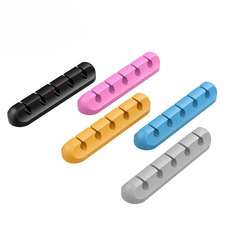 Держатель для usb-кабеля силиконовые Кабельные прихваты гибкий кабель намотки управление зажимы держатель для мыши клавиатуры наушники гарнитура