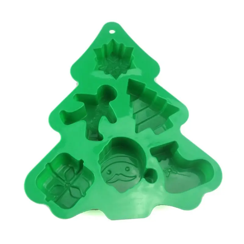 Christmas Tree Silicone Mold Fondant Cake Chocolate Soap Decorating Baking Tool