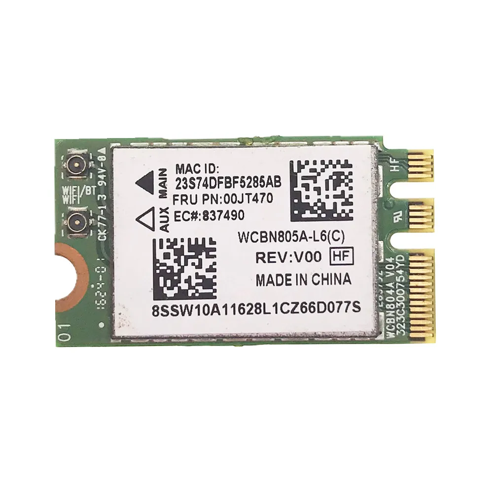 For QCNFA34AC AC+BT4.0 WiFi Card Lenovo IdeaPad G70-80 Series FRU 00JT470 00JT471 WCBN805A-L6(C) | Компьютеры и офис