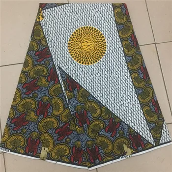 

New African style good quality guaranteed veritable real African wax Ankara printed fabric 6yards 100%cotton sewing material