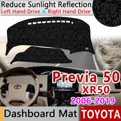 Для Toyota Previa XR50 50 2006 ~ 2019 Estima Tarago Противоскользящий коврик с рисунком розы коврик на приборную панель накидка автомобильные аксессуары