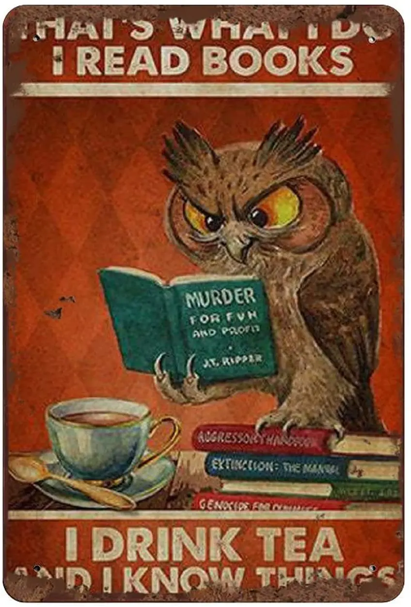 Я читаю книги я знаю вещи жестяной знак любовь чтение книга для влюбленных