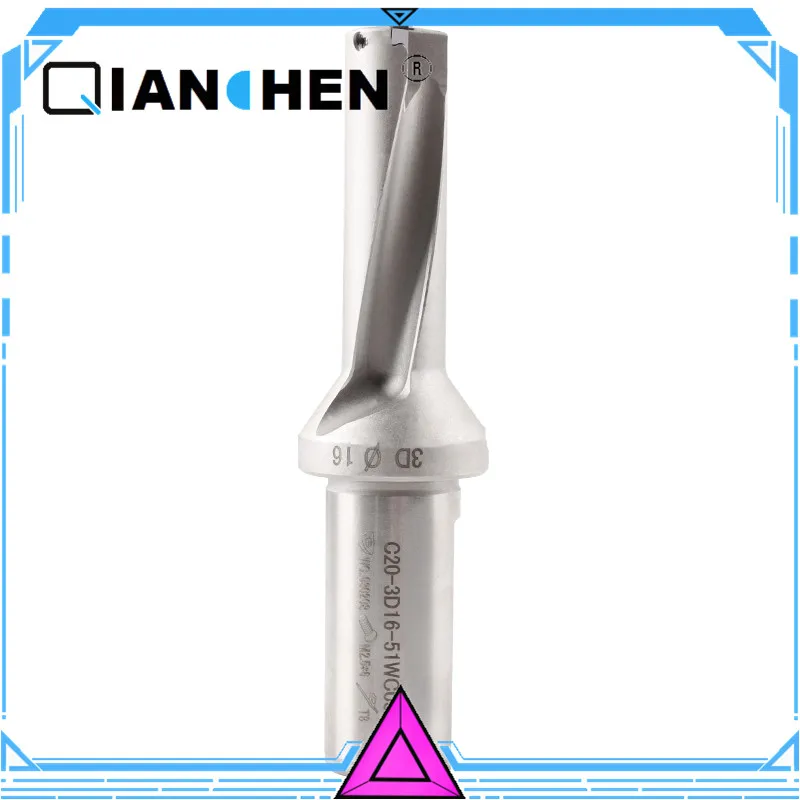 QianChen 15 мм-25 мм 2D WC03 WC04 SP05 SP06 SP07 тип сверла для Wcmt Spmg вставка U DrillingHole, Сменные вставки сверла u сверла