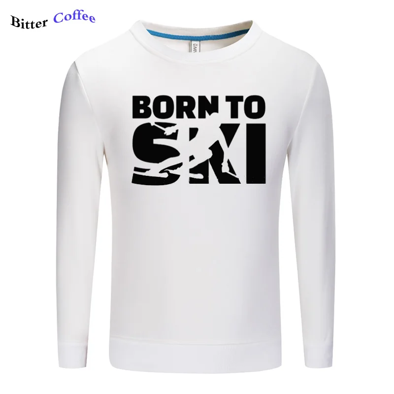 Born To skines, мужские толстовки, Осень-зима, новинка, Повседневная Толстовка, мужская мода, с круглым вырезом, с принтом, свитшоты, на заказ, больше размера S-5XL - Color: 5