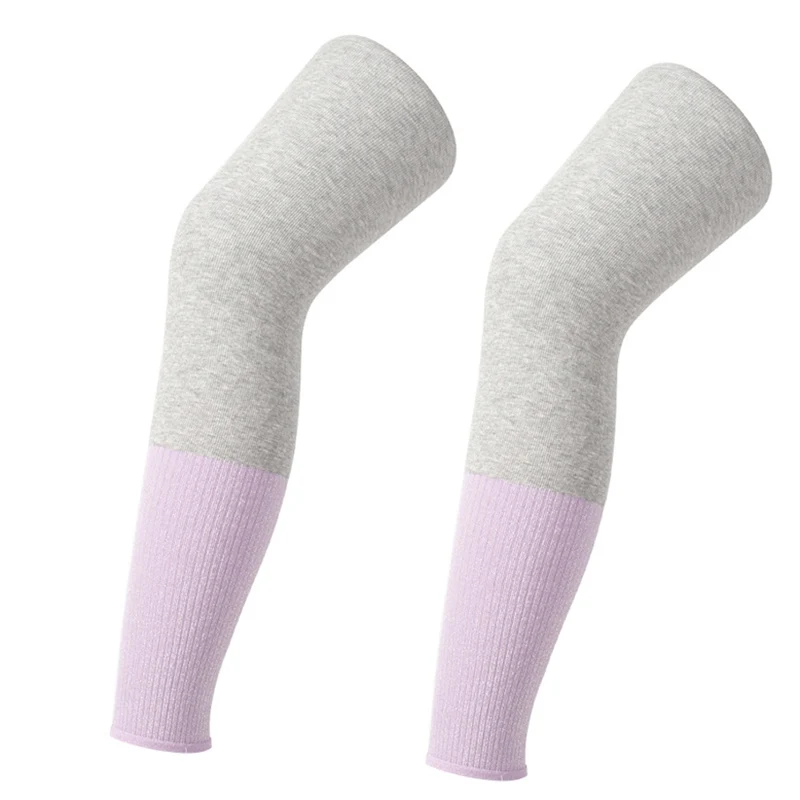 Gray purple Новые женские эластичные леггинсы осень зима толстые теплые леггинсы стрейч брюки - Цвет: Gray purple