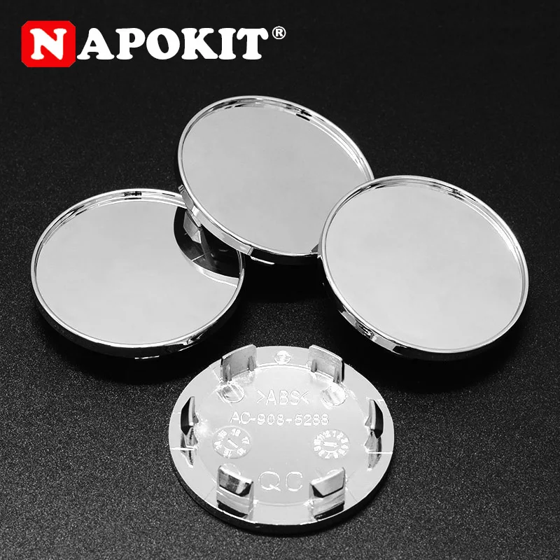 4PCS 59MM Universal Chrome Auto Car Wheel Center Hub Cap Dust Caps Car