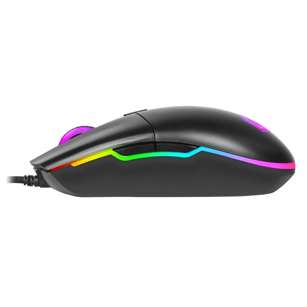 Delux M630 Проводная игровая мышь USB 5000 dpi 6600FPS красочный светильник, игровая мышь для настольного компьютера, ноутбука, компьютера