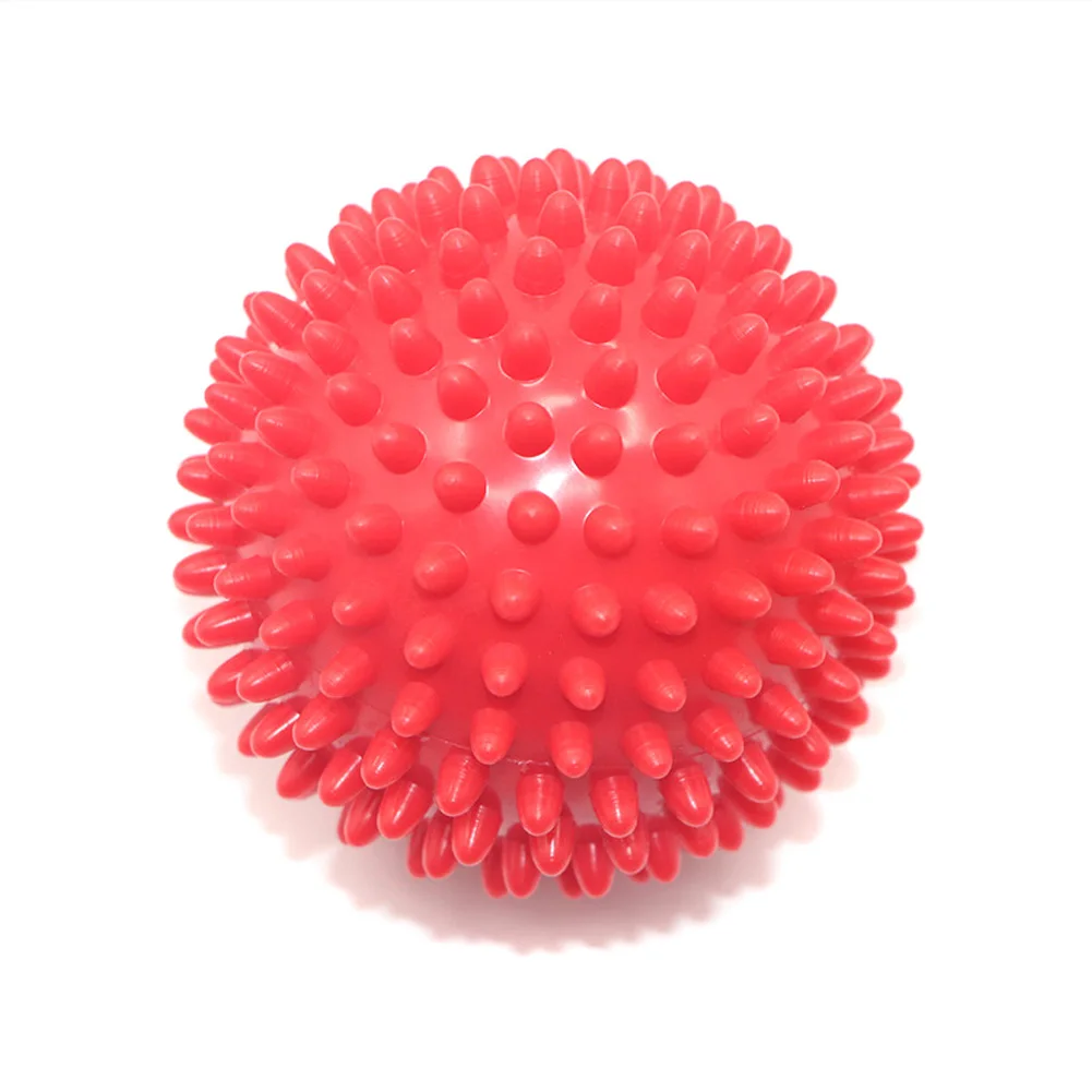 red 9cm Высокое качество Массажный мяч ролик ПВХ снятие стресса для тела Йога Фитнес Пилатес мышцы ног NCM99 - Цвет: red 9cm