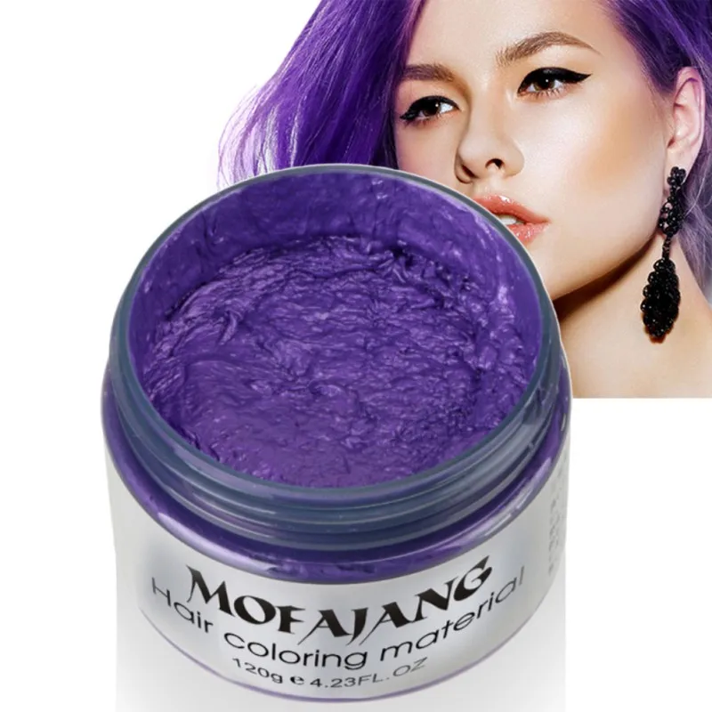 Harajuku Style Styling Products Hair Color Wax Dye One-time Molding Paste Seven Colors Hair Dye Wax maquillaje