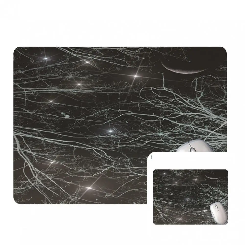 

Desk Pad Practical Smooth Surface Convenient Starry Sky Desktop Mousepad Wrist Rest Mat for Home Mouse Cushion Mouse Mat
